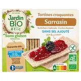 Tartines craquantes sarrasin sans sel ajouté / sans gluten BIO, Jardin Bio Étic (150 g)