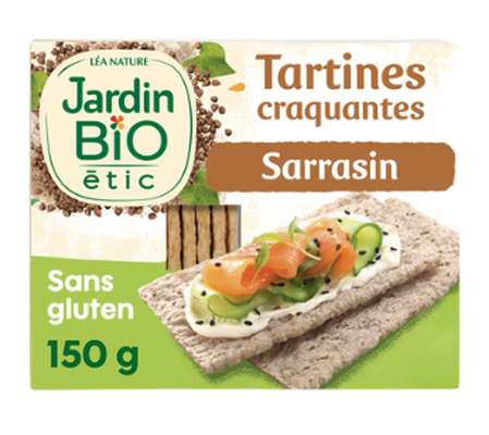 Tartines craquantes sarrasin sans gluten BIO, Jardin Bio (150 g)