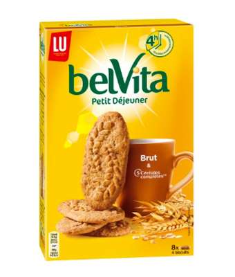 Belvita Petit déjeuner  brut de céréales, Lu (400 g)