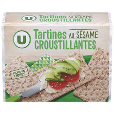 Tartines croustillantes sésame, U (250 g)