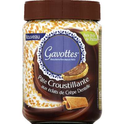 Pâte à tartiner aux éclats de crêpes dentelles, Gavottes (350 g)