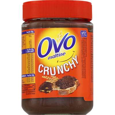 Pâte à tartiner crunchy avec pépites croustillantes, Ovomaltine (360 g)