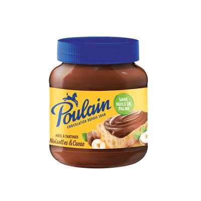 Pâte à tartiner noisettes et cacao, Poulain (400 g)