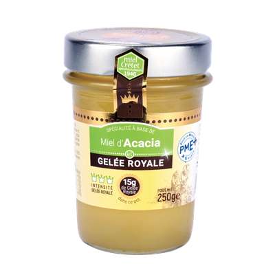 Miel d'acacia et gelée royale, Maison Cretet (250 g)