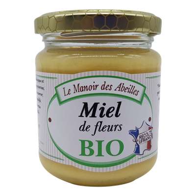 Miel de fleurs de France BIO, Le Manoir des Abeilles (250 g)