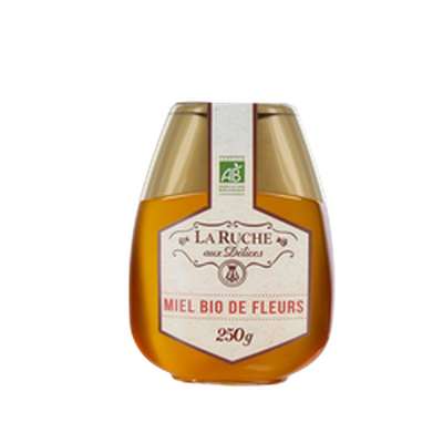 Miel de fleurs BIO, La Ruche aux délices (250 g)