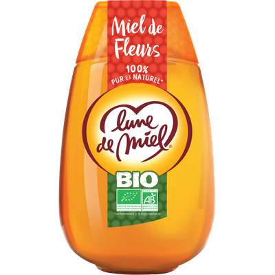 Miel de fleurs BIO, Lune de miel (500 g)
