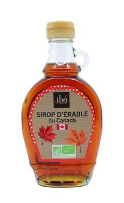 Sirop d'érable grade A BIO, Ibo (250 ml)