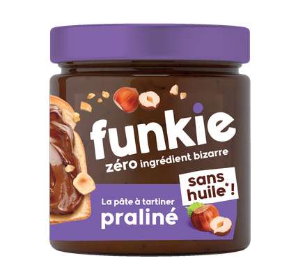 OUF! La pâte à tartiner onctueuse Praline BIO, Funkie (200 g)