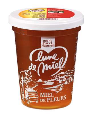 Miel de fleurs liquide, Lune de miel (500 g)