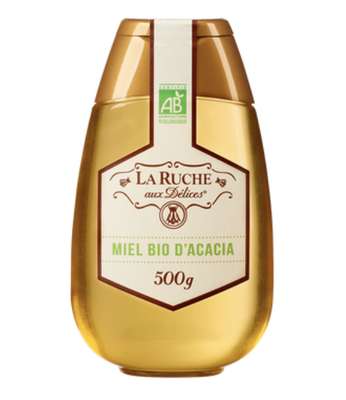 Miel Acacia BIO, La Ruche aux Délices (500 g)