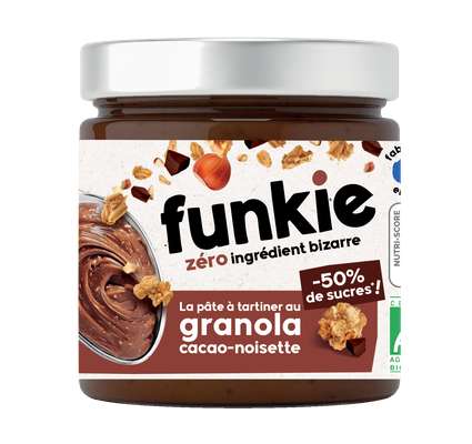 La pâte à tartiner Granola Cacao Noisette BIO, Funkie (200 g)