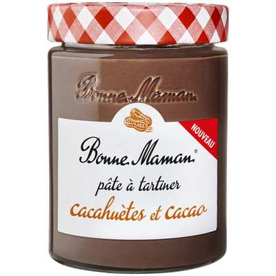 Pâte à tartiner cacahuètes et cacao, Bonne Maman (350 g)