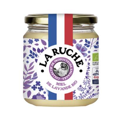 Miel de lavande de France BIO, La Ruche   (375 g)