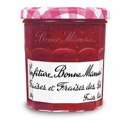 Confiture fraises et fraises des bois, Bonne Maman (370 g)