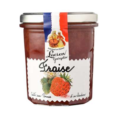 Confiture de fraises cuite au chaudron, Lucien Georgelin (320 g)
