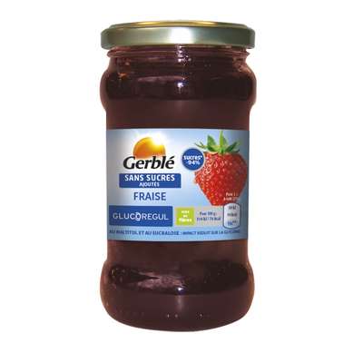 Confiture fraise sans sucres ajoutés, Gerblé (320 g)