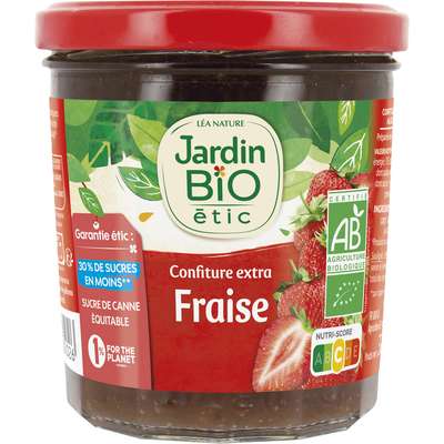 Confiture fraise BIO, Jardin Bio (320 g)