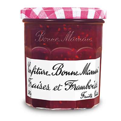 Confiture de fraises et framboises, Bonne Maman (370 g)