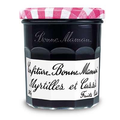 Confiture myrtilles et cassis, Bonne Maman (370 g)