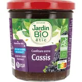 Confiture cassis allégée en sucres BIO, Jardin Bio (320 g)