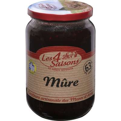 Confiture mûre 63% de fruits, Les 4 saisons (400 g)