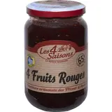 Confiture 4 fruits rouges, Les 4 saisons (400 g)