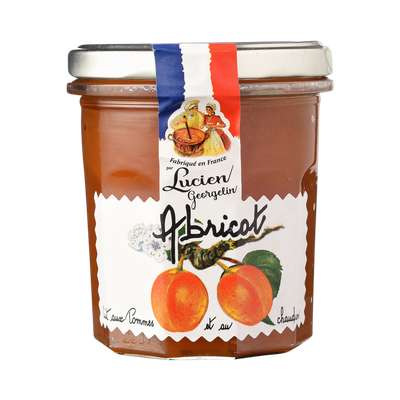 Confiture d'abricots cuite au chaudron, Lucien Georgelin (320 g)