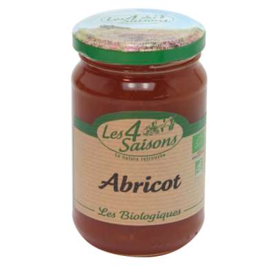 Confiture d'abricot BIO, Les 4 saisons (360 g)