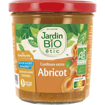 Confiture abricots BIO, Jardin Bio (320 g)