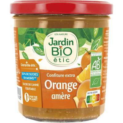 Confiture extra orange amère BIO, Jardin Bio (320 g)