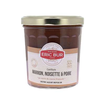 Confiture de marrons noisettes et poires, Eric Bur (370 g)