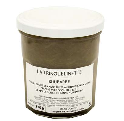 Confiture de rhubarbe, La Trinquelinette (370 g)