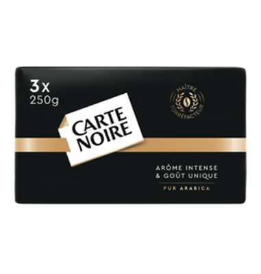 Café moulu pur arabica, Carte Noire (3 x 250 g)