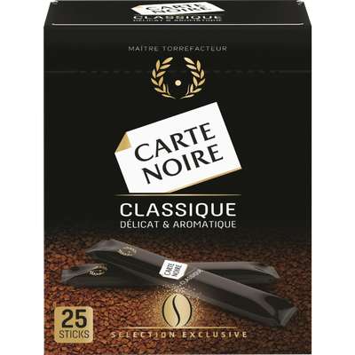 Café instantané, Carte Noire (25 sticks)