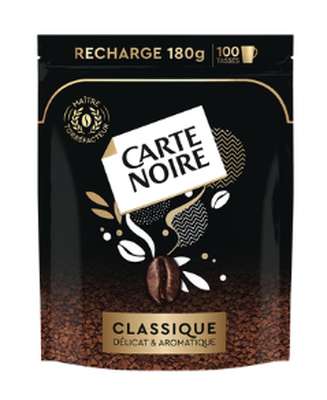 Café soluble délicat et aromatique, Carte noire (180 g)