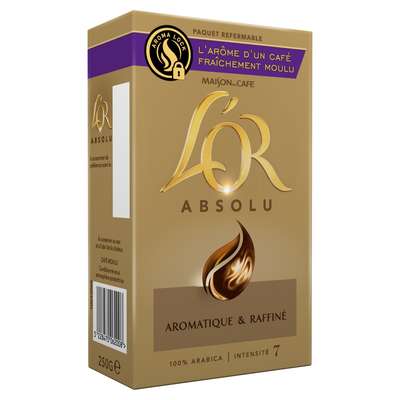 Café moulu aroma absolu, L'Or Maison du Café (2 x 250 g)