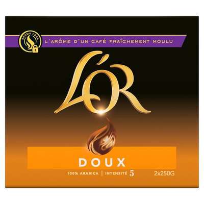 Café moulu doux n°5, L'Or (x 2, 500 g)