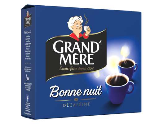 Café moulu décaféiné bonne nuit, Grand Mère (x2, 500 g)