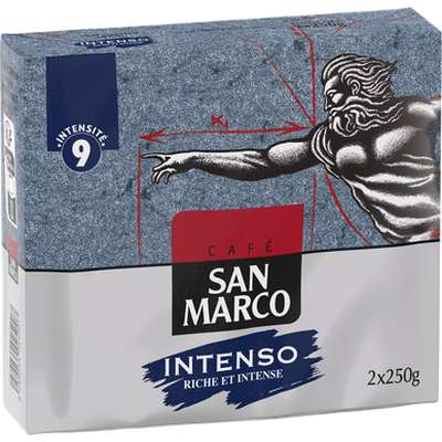 Café moulu Intenso, San Marco (x 2, 500 g)