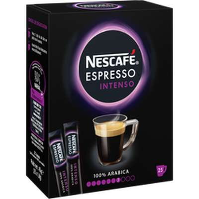 Espresso intenso 100% Arabica, Nescafé (x 25 sticks)