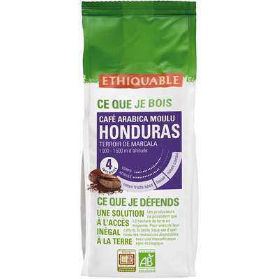Café moulu Honduras BIO, Ethiquable (250 g)