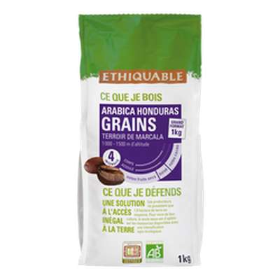 Café en grains Honduras BIO, Ethiquable (1 Kg)