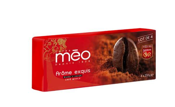 Café moulu arôme exquis, Méo (x 4, 1 Kg)