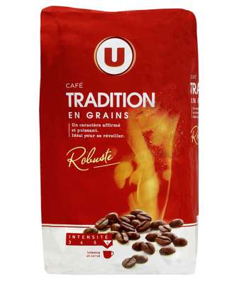 Café en grains tradition Robusta, U (1 Kg)