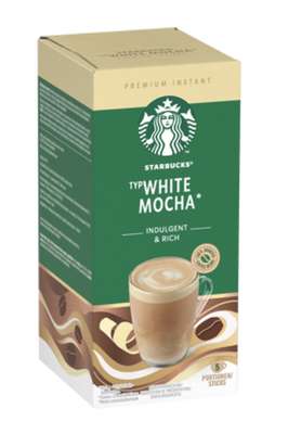Café soluble White Mocha, Starbucks (x 5 sticks)