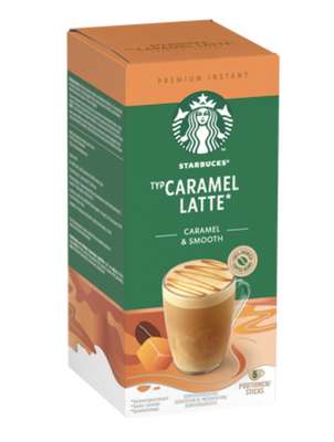 Café soluble Caramel Latte, Starbucks (x 5 sticks)