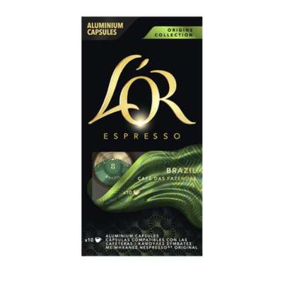 Café capsules espresso Brésil, L'or (10 g)
