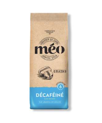 Café en grains décafeiné, Meo (250 g)