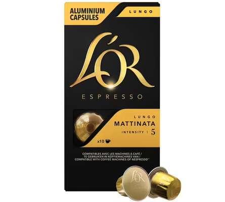 Café capsules Lungo Mattinata, L'Or (x 10)